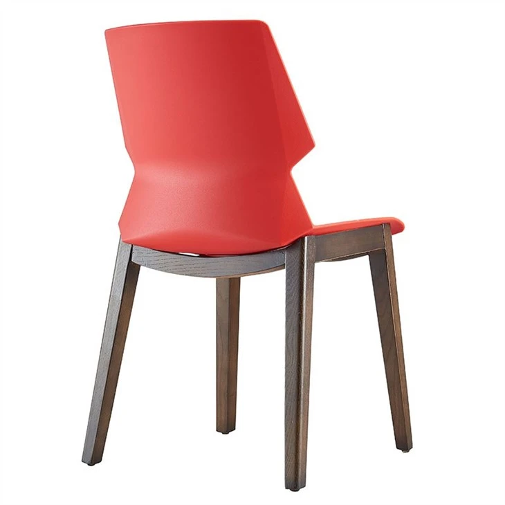 Shell Lounge Plastic Wood Leg Chair Shell Lounge Plastic Wood Leg Chair