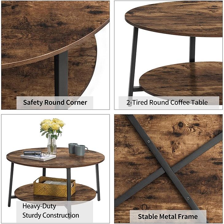 2 Tier Tea Table With Storage